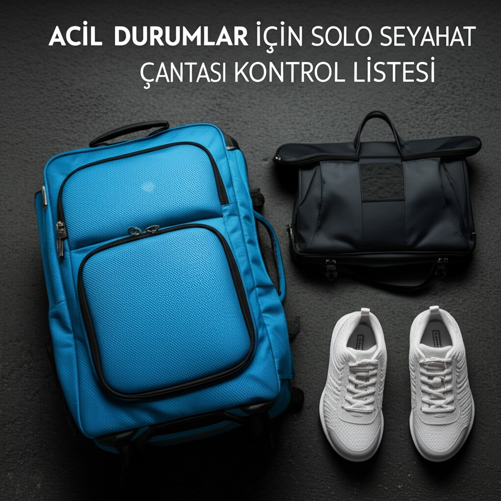 Acil Durumlar İçin Solo Seyahat Çantası Kontrol Listesi