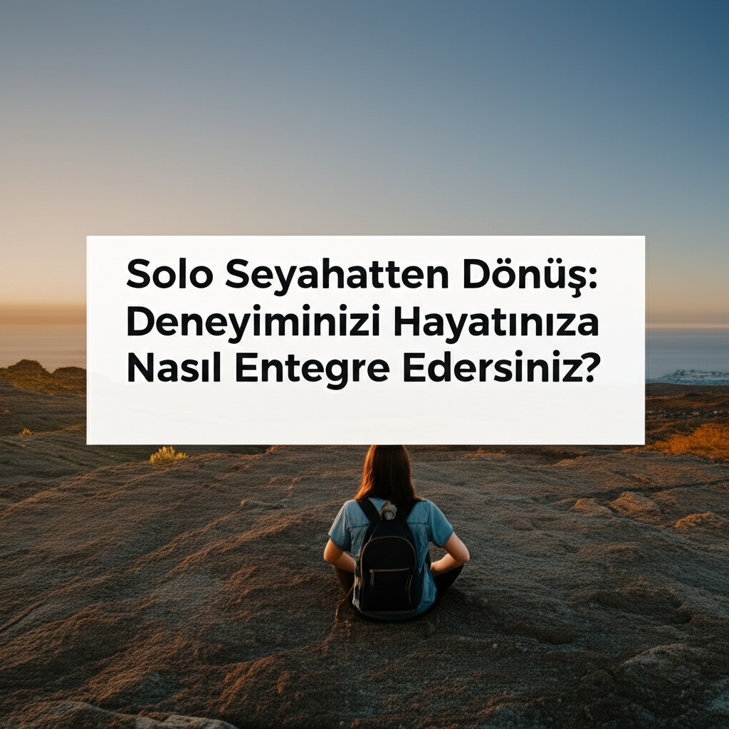 Solo Seyahatten Dönüş: Deneyiminizi Hayatınıza Nasıl Entegre Edersiniz?